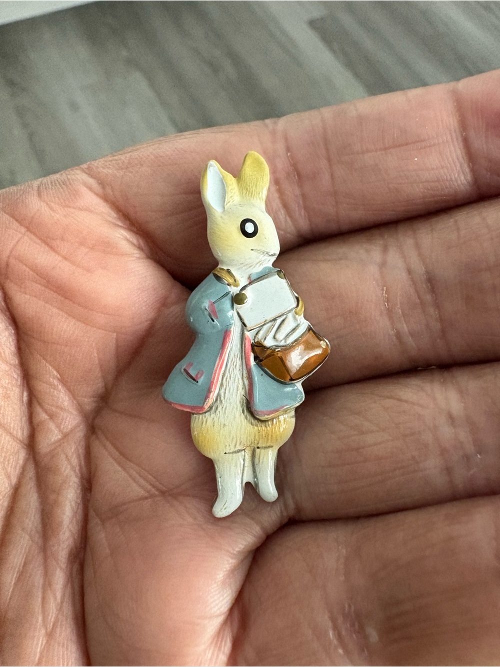 Vintage Peter Rabbit Enamel Brooch